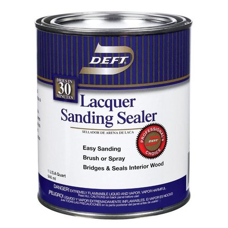 DEFT Smooth Clear Oil-Based Lacquer Sanding Sealer 1 qt DFT015/04